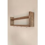 NilaHome Ahşap Ahşap Mutfak Rafı Bardak Askılık Raf Klasik Garantisiz 10 cm 50 cm Klasik Kahverengi