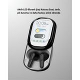 Nilavia Akıllı Ekranlı Bluetooth 5.4 Kablosuz Kulaklık – Dokunmatik ve Şarj Kutulu - AL002A-61UZQ1 - Çok Renkli