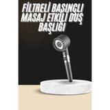 Nilavia Duş Başlığı Profesyonel Masaj Başlıklı 3 Modlu Yeni Nesil Masaj Uçlu Su Tas - AL002A-61YA7 - Çok Renkli