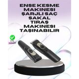 Nilavia Sessiz Motorlu Kablosuz Kullanımlı Şarjlı Saç ve Sakal Kesme Makinesi – Tarak - AL002A-61WPM - Renkli