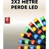 Nilavia Taşınabilir Pil Ile Çalışan LED Işık – 2x2 Metre Perde Modeli - AL002A-61WKH9 - Çok Renkli