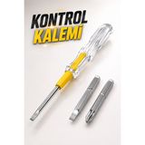 Nilavia Test Cihazı Kontrol Kalemi Çift Başlıklı Şeffaf Elektrik Testi - AL002A-62W6C1 - Çok Renkli