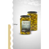 Nilbağ Zeytinyağları Ayvalık Izgara Yeşil Zeytin 850 cc Cam Kavanoz - 850 gr