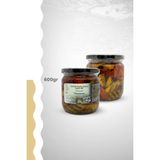 Nilbağ Zeytinyağları Sofralık Zeytin Salatası Izgara Mix 425 cc Cam Kavanoz - 600 gr
