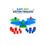 Nilberry Katı Sıvı Ölçüm Terazisi Materyal Eğitici Oyuncak Okul Öncesi Matematik Fen Seti Tartı hacim ölçme Montessori STEM