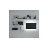 NİLDECO Duvar Rafı, Tv Rafı Salon Dekorasyonu 3'lü Tv Rafı 100*15 Ve 2 Adet 50*15 Ürün Mdf'dir.