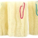NileCart Doğal Organik Mısır Gevşek Süngerleri, Büyük Eksfoliye Edici Duş Kabuğu Vücut Temizleyicileri SPA Güzellik Banyo ve parlak cilt (3-6,5 inç Paket)