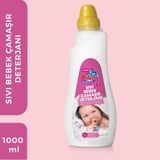 Nilem Sıvı Bebek Çamaşır Deterjanı 1000 ml Hipoalerjenik Özellikli Hassas Ciltler İçin Güvenli Temizlik
