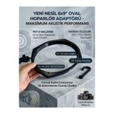 nilestrem 6x9 Oval Hoparlör Kasnak 25mm Yükseklik 240x170mm Midrange 6985 kayık halka