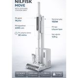 Nilfisk Nılfısk Move Wıth Dockıng Statıon Black - Kablosuz Stant'lı Dikey Şarjlı Süpürge / Gri