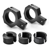 Nilight 90023B 2'li Paket (Standart) Montaj Braketi Kiti LED Off-Road Işık Dikey Çubuk Boru Kelepçesi Çatı Rulo Kafes Tutucu, 2 Yıl Garanti, Siyah