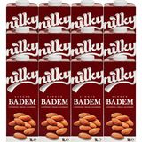 Nilky Badem Sütü 12x1 lt Glütensiz Laktosuz Vegan Türkiye Menşeli Sağlıklı Alternatif
