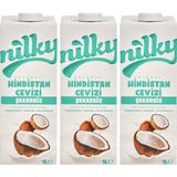Nilky Nilky şekersiz Hindistan Cevizi Sütü Glütensiz Bitkisel Bazlı Laktosuz VEGAN3X1 Lt