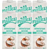 Nilky Nilky şekersiz Hindistan Cevizi Sütü Glütensiz Bitkisel Bazlı Laktosuz VEGAN6X1 Lt