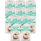 Nilky Nilky şekersiz Hindistan Cevizi Sütü Glütensiz Bitkisel Bazlı Laktosuz VEGAN8X1 Lt