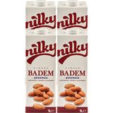 Nilky Şekersiz Badem Sütü Glütensiz Laktosuz Vegan 4x1 lt Sağlıklı Alternatif