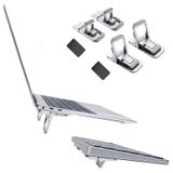 Nillkin Dizüstü Bilgisayar Standı Bilgisayar Notebook Klavye Dizüstü Bilgisayar Standı - 2 Adet Taşınabilir Katlanabilir Dizüstü Bilgisayar Standı Mini Soğutma, Dizüstü Bilgisayar, MacBook, Kablosuz Klavye için Kaymaz Dayanıklı (Gümüş)