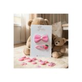 Nills Baby & Kids Fiyonk & Çilek Detaylı Toka Set - Pembe 2'li