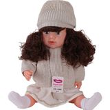 Nilly Toys 7959 60 cm Trikolu Hırkalı Saçlı Büyük Bebek - Renkli