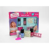 Nilly Toys Miss Fashion Nail Art Makyaj Güzellik Seti Suyla Kolay Temizlenen Tırnak Bakım Seti - Renkli