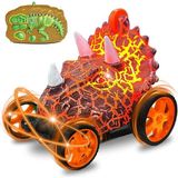 Nilly Toys Uzaktan Kumandalı Işıklı Dinozor 360 Derece Dönebilen Akrobat Araba 3+ Yaş İçin Eğlenceli Oyun