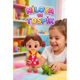 Niloya ve Tospik! Lisanslı %100 Et Bebek 2 Figürlü 30cm Kıyafetli Orjinal Bebekli Oyuncak Seti