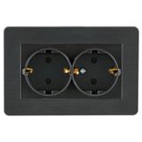 Nilson Selene Füme 2'li Topraklı Priz
