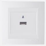 Nilson Touran Beyaz USB Adaptörlü Priz