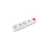 Nilson Usb Girişli, Çocuk Kilitli, Anahtarlı ve Akım Korumalı 3lü Uzatma Kablosu ( 1 ADET )