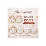 Nilsu Tasarım Nikah Şekeri Magnet 10 Adet (mıknatıslı)