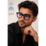 Nilu Moda Blue Block Mavi Işık Korumalı Bilgisayar Gözlüğü | UV400 Korumalı | Hafif Unisex Şeffaf Cam | Dijital Ekran Koruması