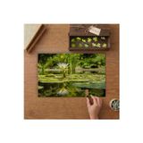 Nilüfer Çiçeği Tasarımı 240 Parça Ahşap Puzzle Ahşap Kutuda MP04573