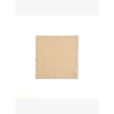 Nilüfer Nakışlı Kroşetalı Keten %100 Keten Peçete 45x45 Cm Bej