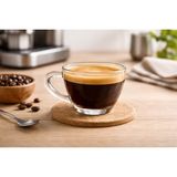 Nimaware 6’lı Cam Espresso & Çay Fincanı Seti – 90 ml 6’lı Set | Isıya Dayanıklı Şeffaf Cam - 6LI SET
