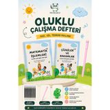 Nimbookid Sihirli Kalemli Oluklu (Kabartmalı) Çİzgiler Rakamlar ve Matematik İşlemleri Defteri Güzel Yazı