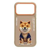 NIMMY Friends Shiba Inu Köpek Desenli Kılıf, Zincir ve Gözlük Detaylı, iPhone 17 Pro Max ile Uyumlu