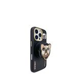 Nimmy Iphone 16 Pro Max Premium 3d Gözlük Ve Zincir Detaylı Nakışlı Köpek Magsafe Uyumlu Telefon Kılıfı - Siyah