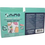Nimo Maske Çocuk Desenli Kumas 2 Li Yıkanabilir - 2 Lİ - S - (60 - 75 cm)