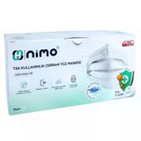 Nimo Tek Kullanımlık Cerrahi Yüz Maskesi Beyaz 10Lu 5 Paket 50 Adet