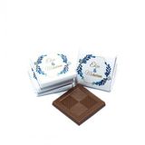Nin Chocolate Dökme Mavi Yapraklar Baskılı Söz Ve Nişan Çikolatası (80 adet)