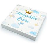 Nin Chocolate Erkek Bebek Çikolatası 48 Adet Madlen Çikolata Kral Tacı - 1 Adet