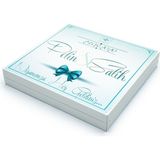 Nin Chocolate Isimli Söz Nişan Çikolatası 48 Adet Madlen Mavi Kurdela - 1 Adet