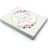 Nin Chocolate Isimli Söz Nişan Çikolatası 94 Adet Madlen Pembe Çiçekli - 1 Adet