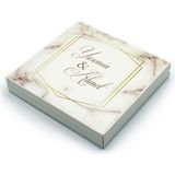 Nin Chocolate Isme Özel Söz Nişan Çikolatası 48 Adet Madlen Mermer - 1 Adet