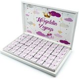 Nin Chocolate Kız Bebek Çikolatası 162 Adet Napoliten Çikolata Pembe Taç