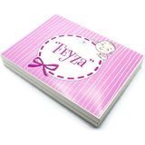 Nin Chocolate Kız Bebek Çikolatası 94 Adet Madlen Çikolata Mor Kurdela - 1 Adet