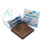 Nin Chocolate Kral Tacı Erkek Bebek Dökme Bebek Çikolatası (80 adet)
