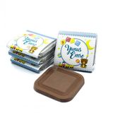 Nin Chocolate Mavi Ayıcık Erkek Bebek Dökme Bebek Çikolatası (80 adet)
