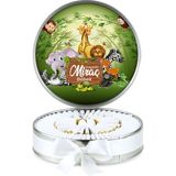 Nin Chocolate Metal Kutu Kız Bebek Çikolatası Çiçek Hayvanlı( (80 Adet Napoliten Çikolata) - 1 Adet