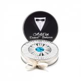 Nin Chocolate Metal Yuvarlak Kutu Damatlık Baskılı Damat Bohçası Çikolatası (80 adet)